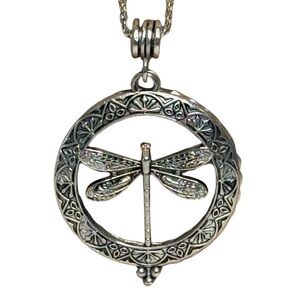 Dragonfly Magnifying Glass Necklace